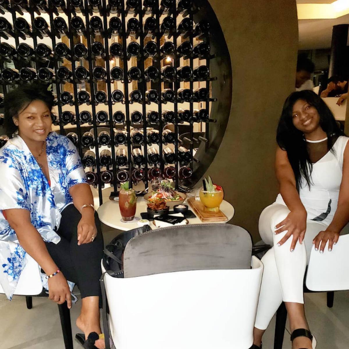 Omotola And Daughter Princess Hang Out