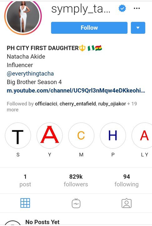 Tacha Deletes All Her Instagram Posts (2)