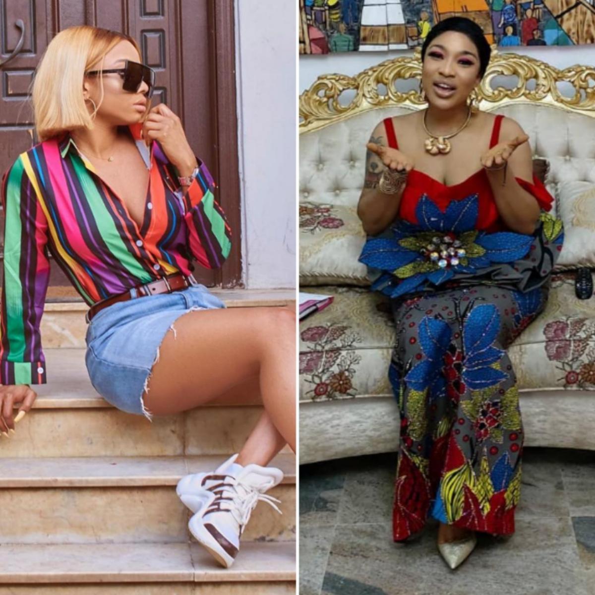 Tonto Dikeh Begs Toke Makinwa To Marry Her Rich Dad