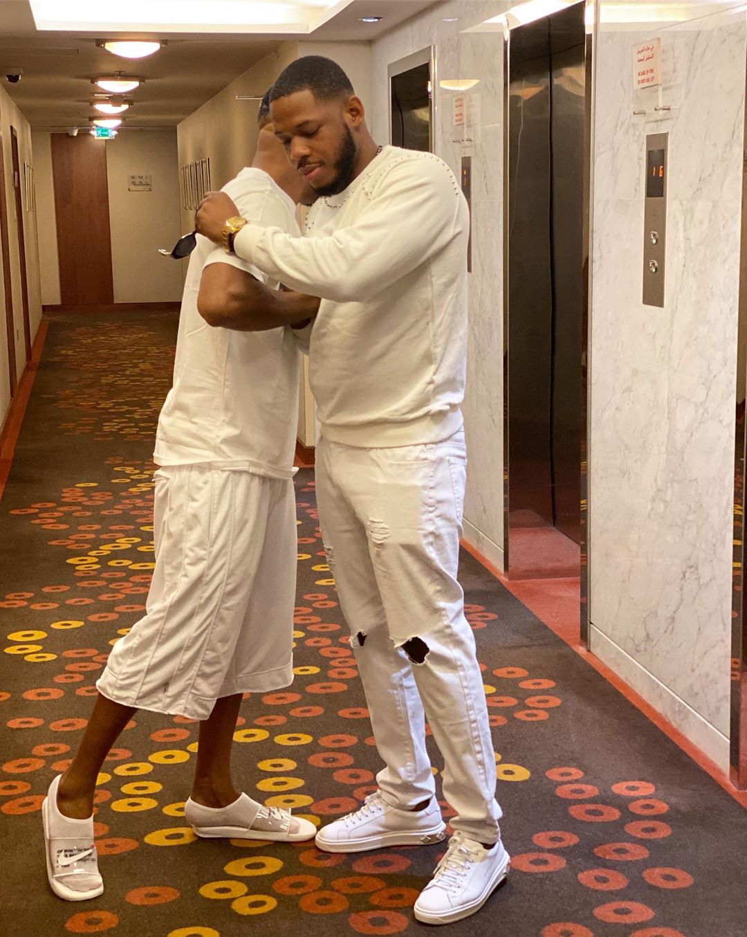 Frodd And Charles Okocha Pose Together In Dubai (4)