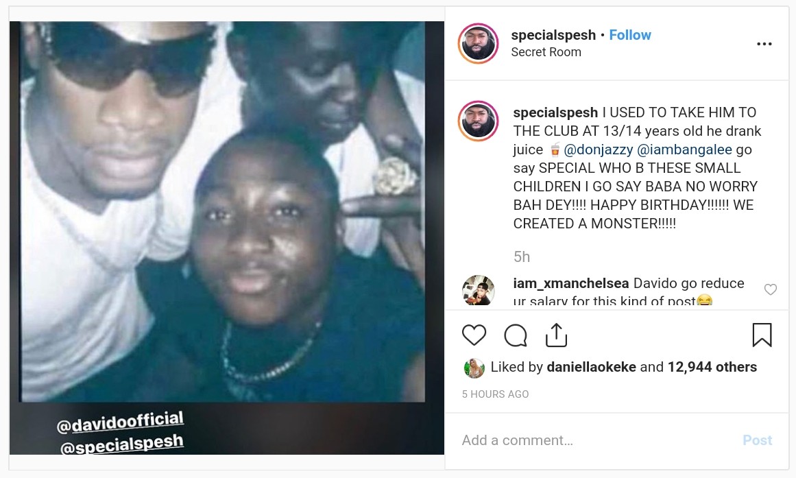 Special Spesh Started Taking Davido To The Club At 13 Years Old (2)