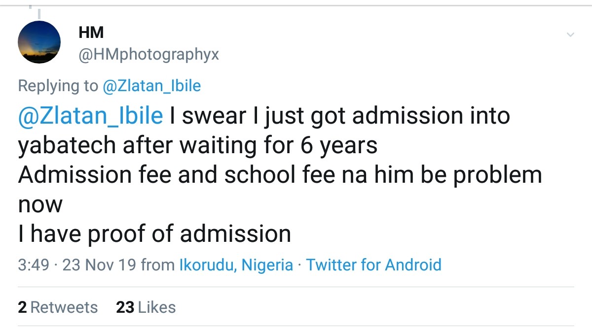 Maybe God Doesn’t Want You To Finish School Zlatan Ibile Tells Fan (2)