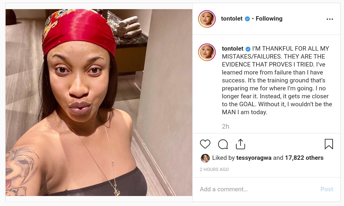 Tonto Dikeh Declares Herself A Man (2)