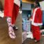 Offset Dancing Around In Santa Costume