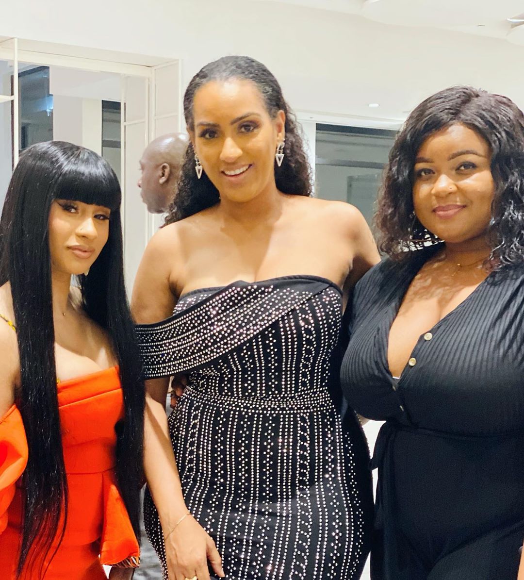 Juliet Ibrahim Poses With Cardi B Meet And Greet