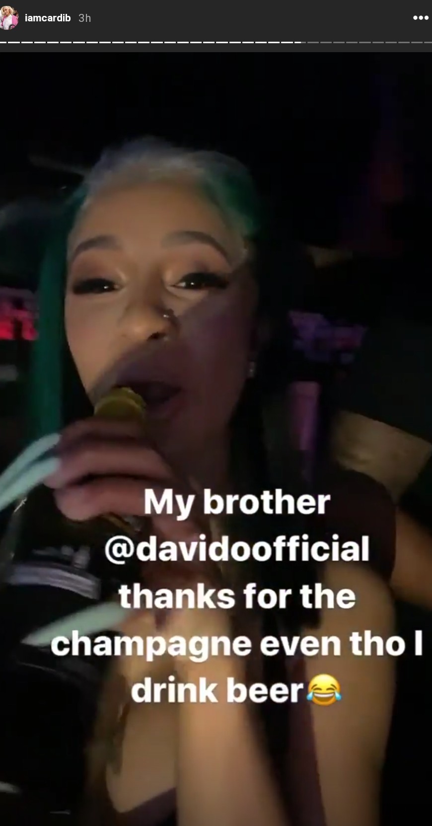 Davido Sends Cardi B Champagne Worth N7M (4)