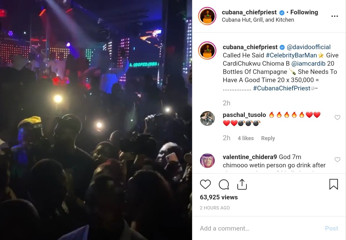 Davido Sends Cardi B Champagne Worth N7M (2)