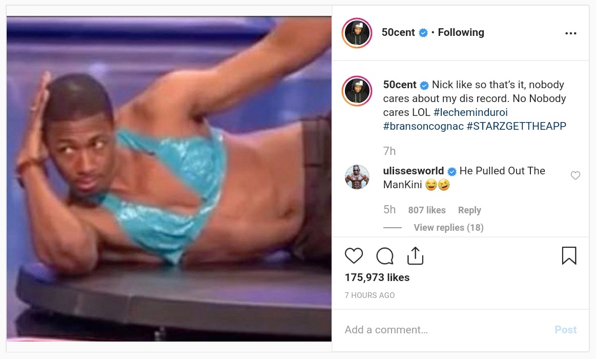 50 Cent Uses Mankini Photo To Troll Nick Cannon (2)