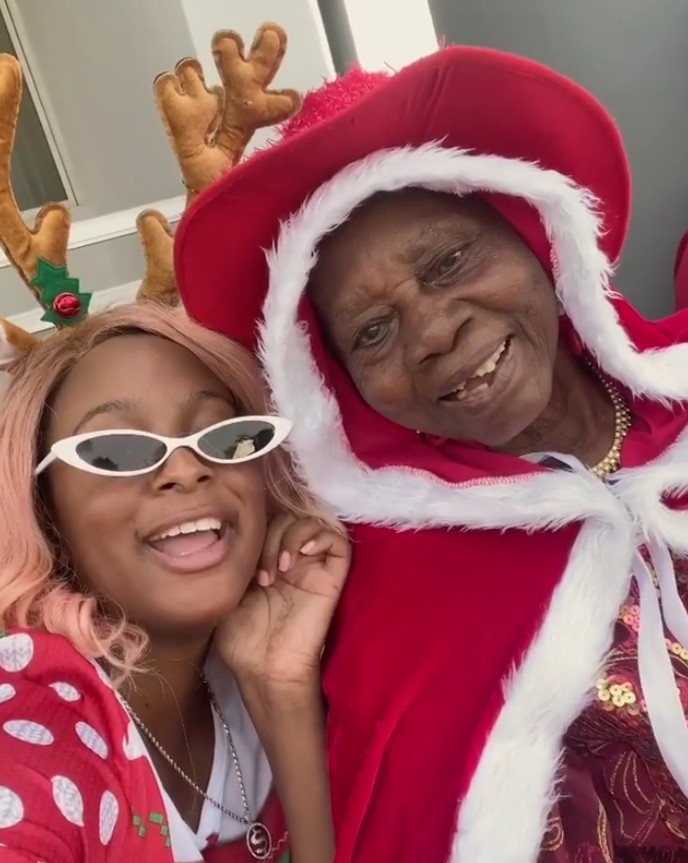 DJ Cuppy And Grandma Vibe To Gelato To Celebrate Christmas (2)