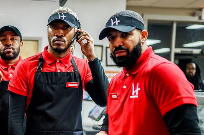 Drake And Future As Fast Food Workers (2)