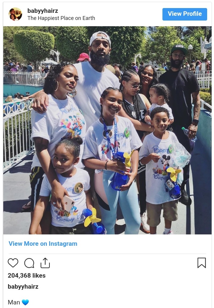 Nipsey Hussle Last Family Vacation Photo (2)