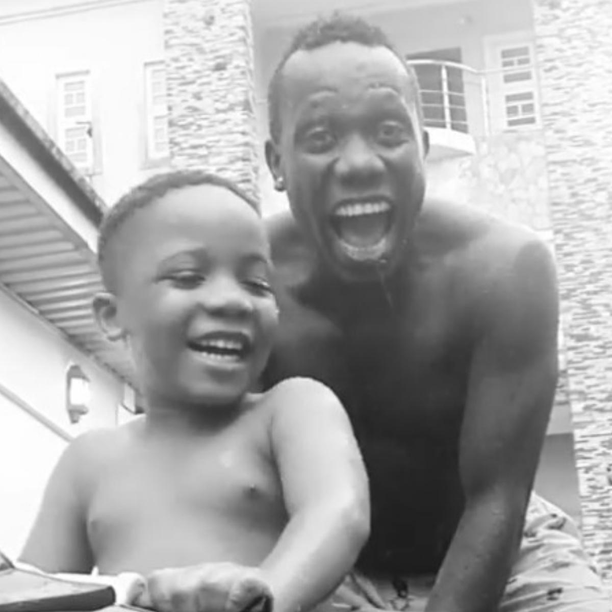 Duncan Mighty Play Football In Rain Swim In The Gutter