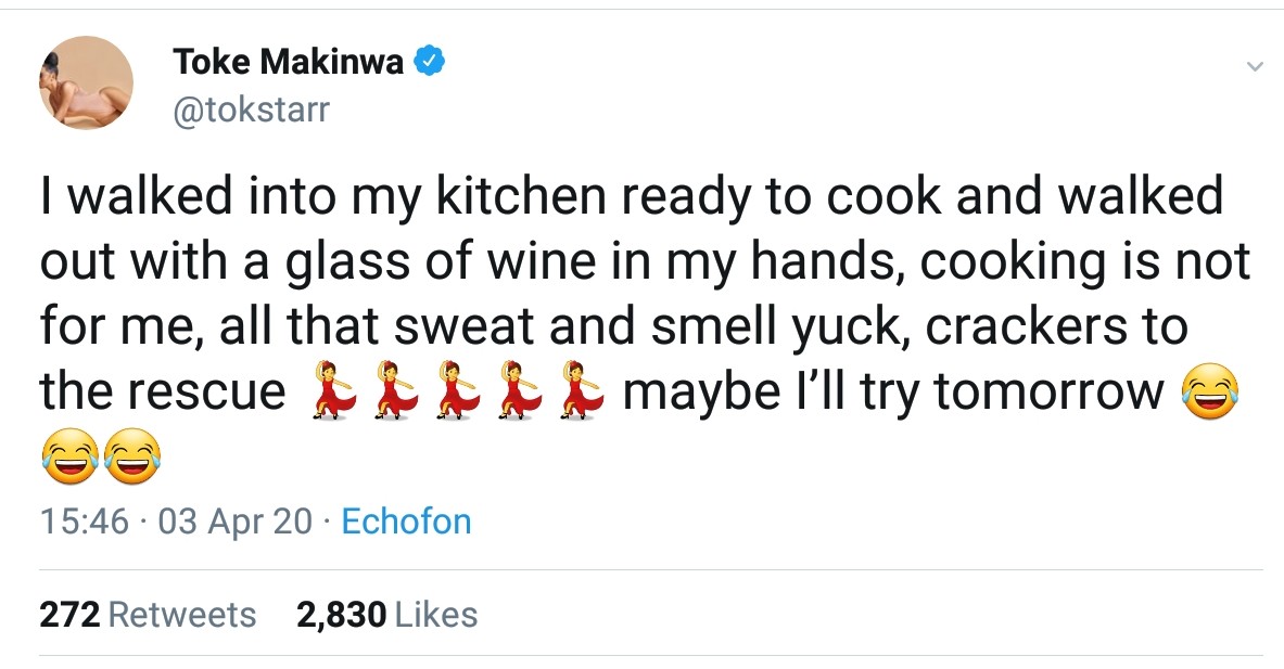 Cooking Not For Toke Makinwa (2)