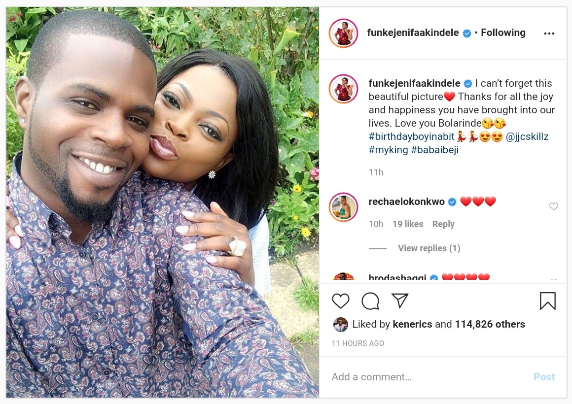 Funke Akindele Wishes Husband Happy Birthday (2)