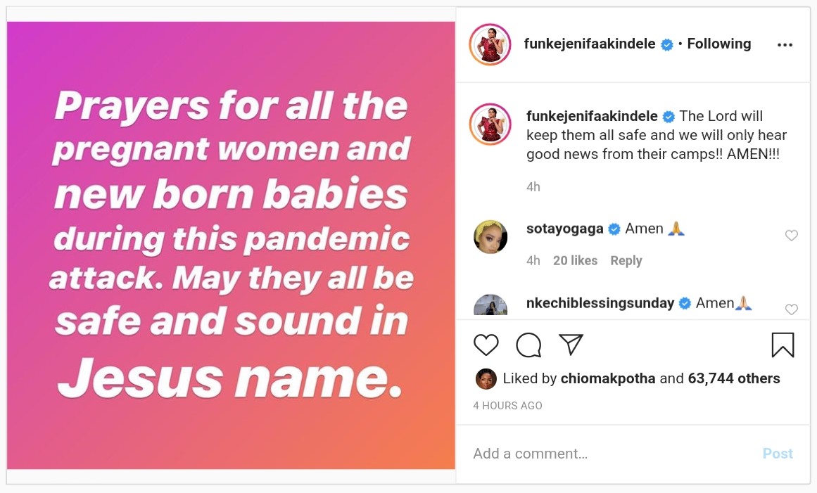 Funke Akindele Pregnant Women New Born Babies Safe Sound (2)