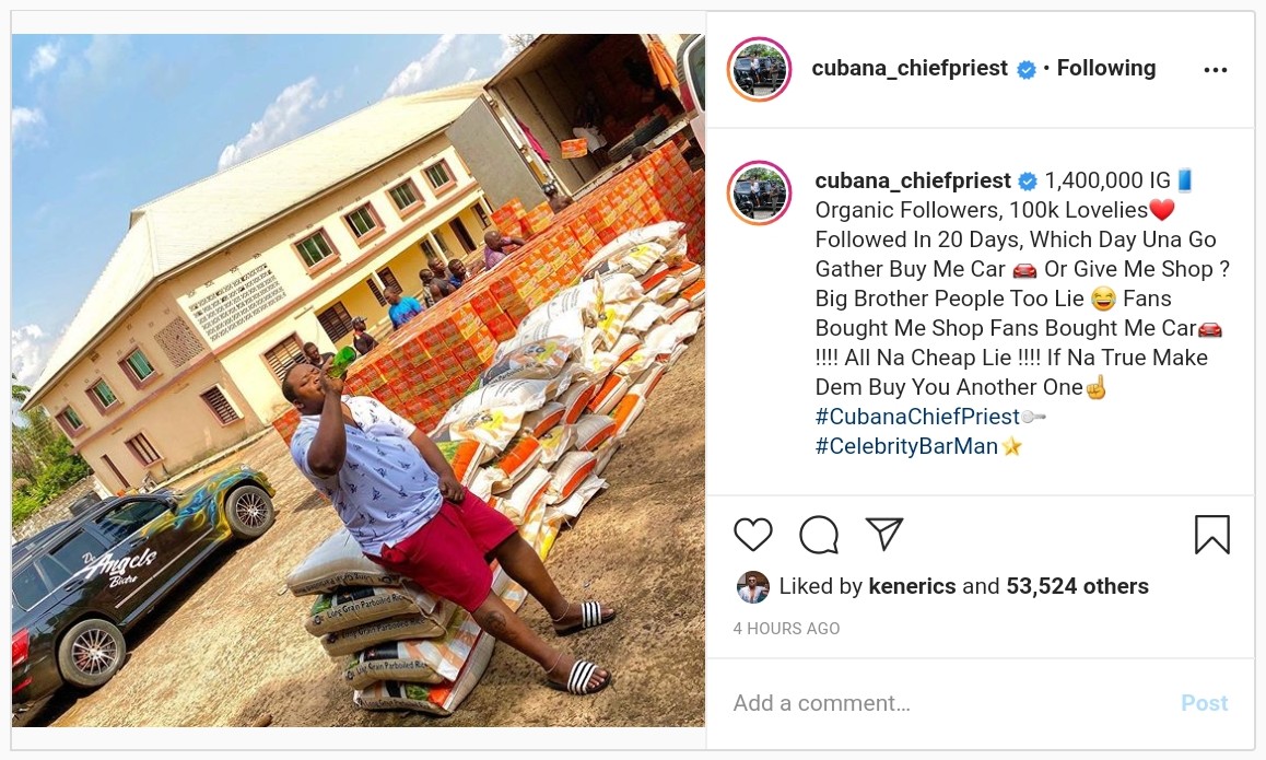 Cubana Chief Priest Shades Big Brother Naija Housemates (2)