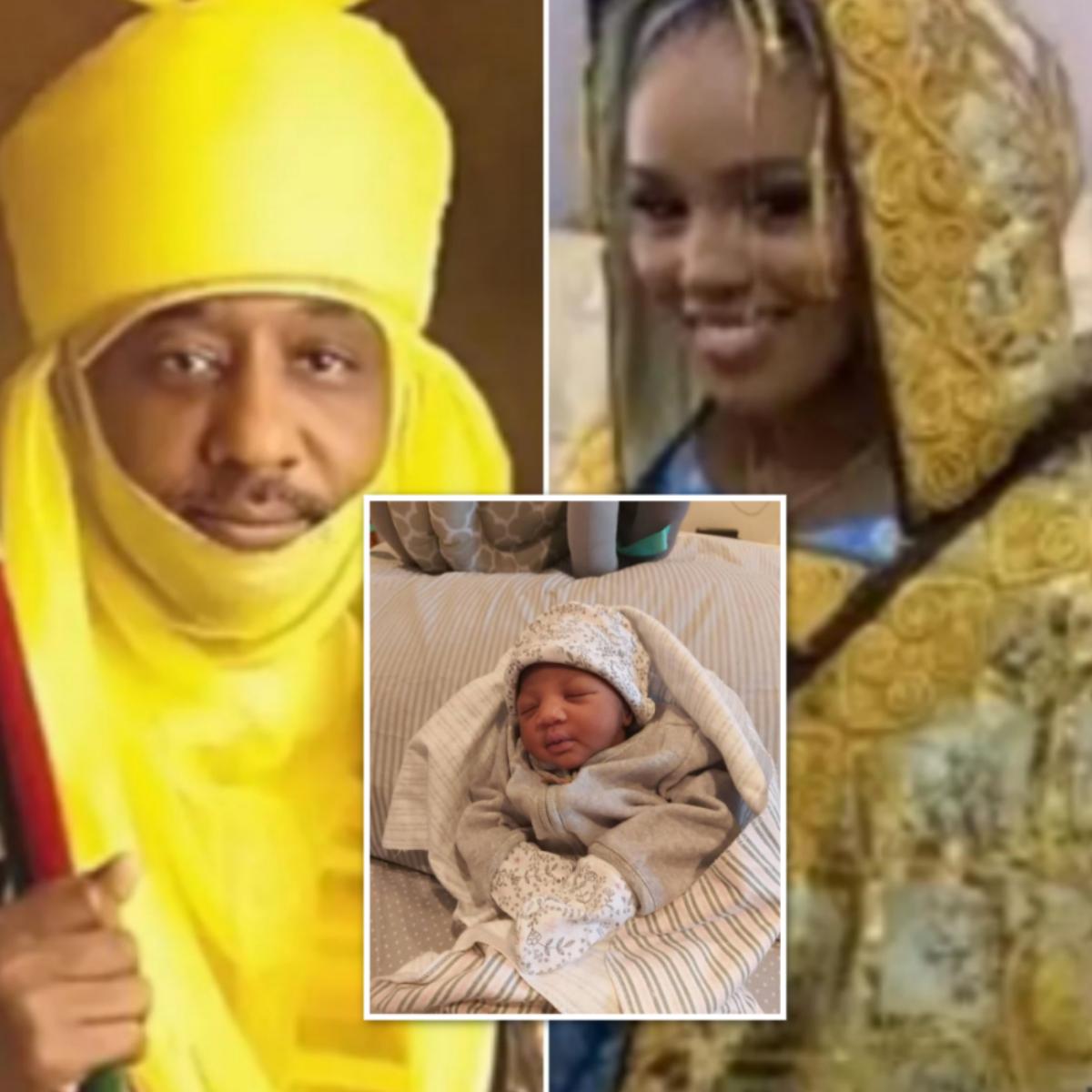 Dethroned Emir of Kano Lamido Sanusi 4th Wife Welcome Baby Girl