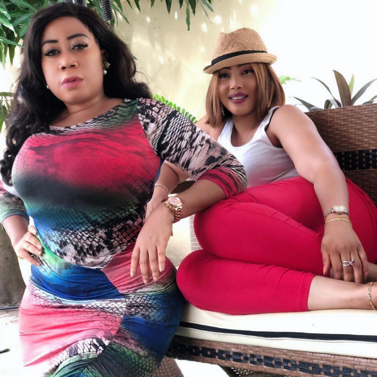 Moyo Lawal Bolanle Ninalowo Wife Bunmi Pose Together