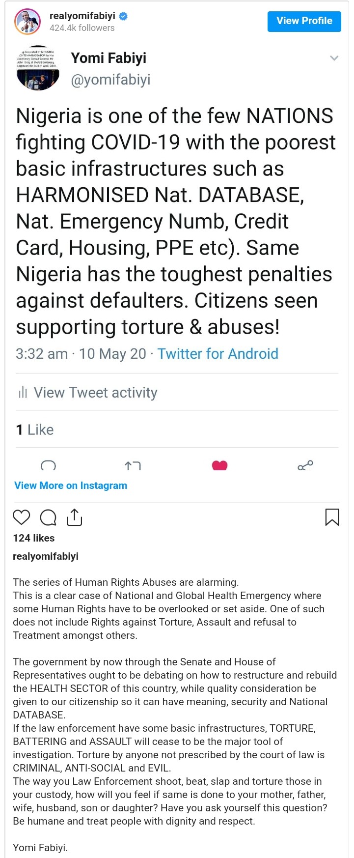 Yomi Fabiyi Blasts Federal Government Over Human Rights Abuses (2)