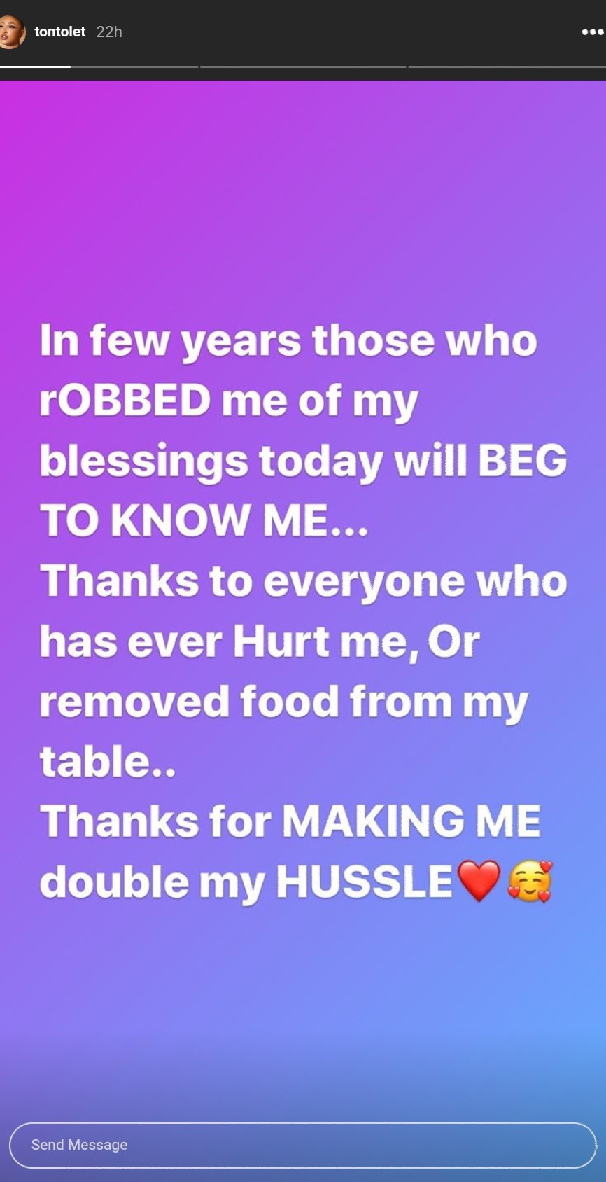 Thanks To Everyone Who Removed Food From My Table Tonto Dikeh (2)