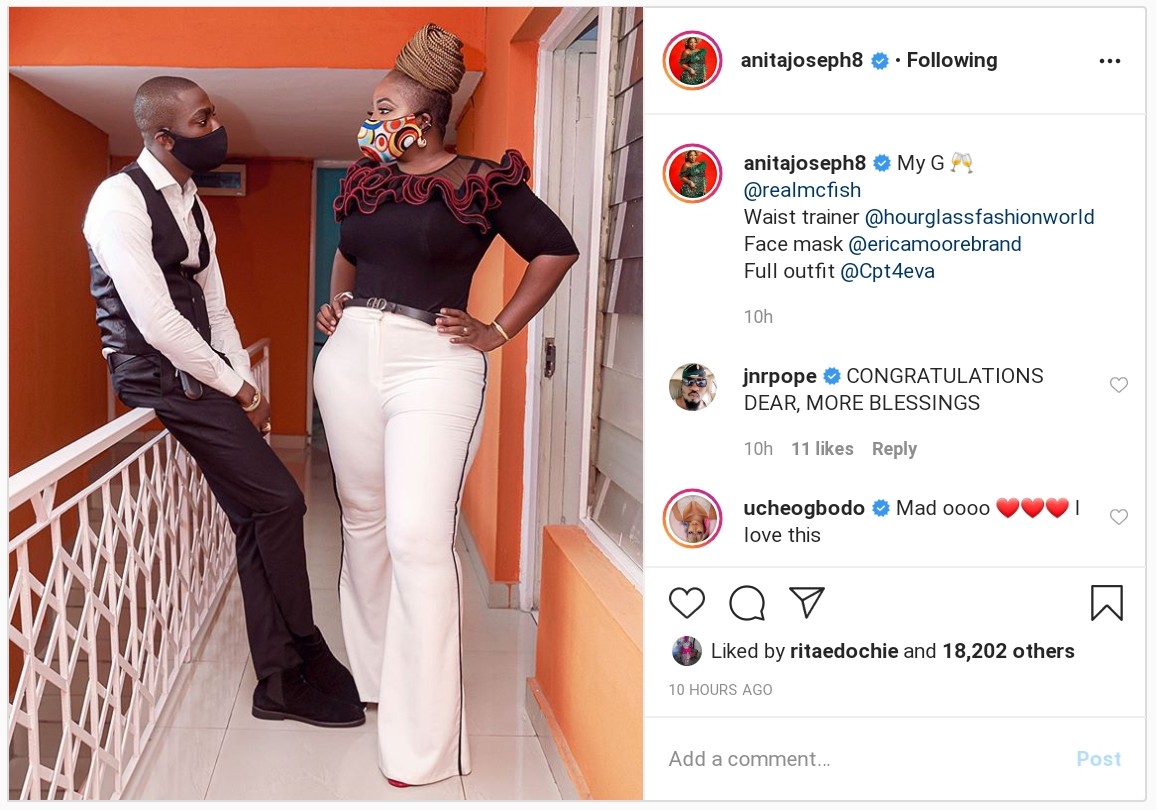 Anita Joseph Called Local For Dressing With Face Mask (2)