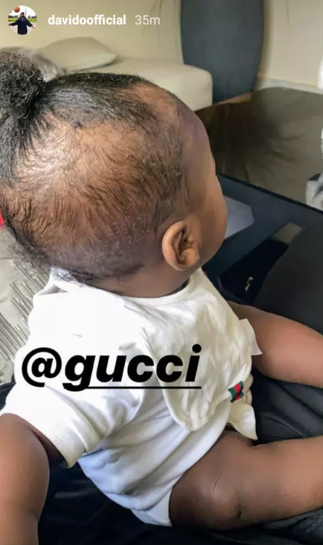 Davido’s Son Ifeanyi Rocking Gucci D&G (2)