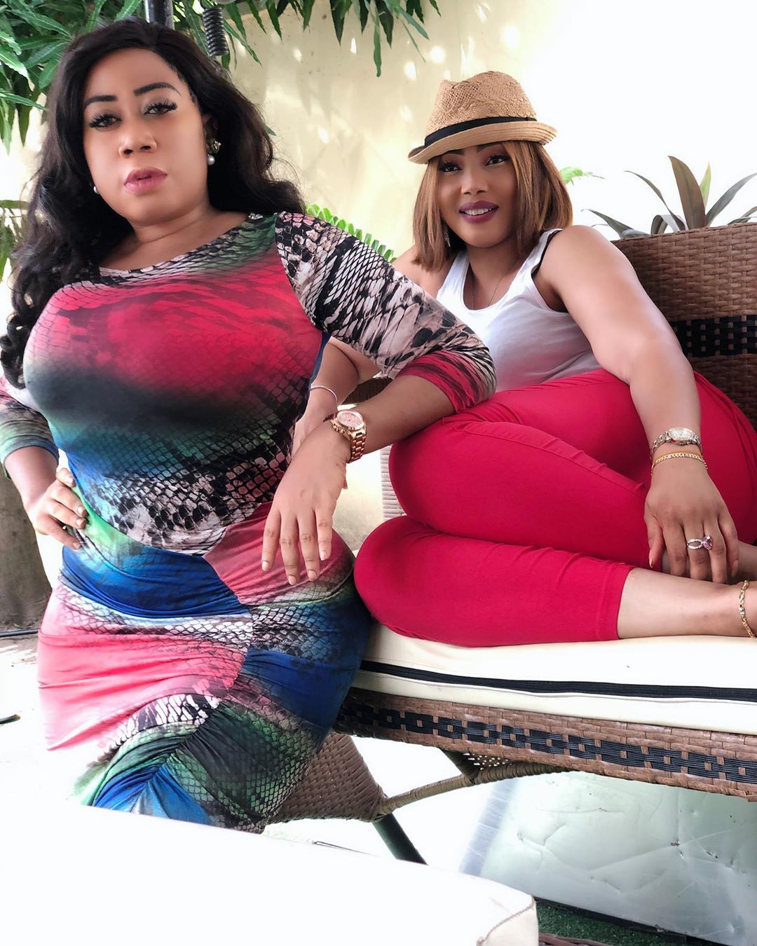 Moyo Lawal Bolanle Ninalowo Wife Bunmi Pose Together (5)