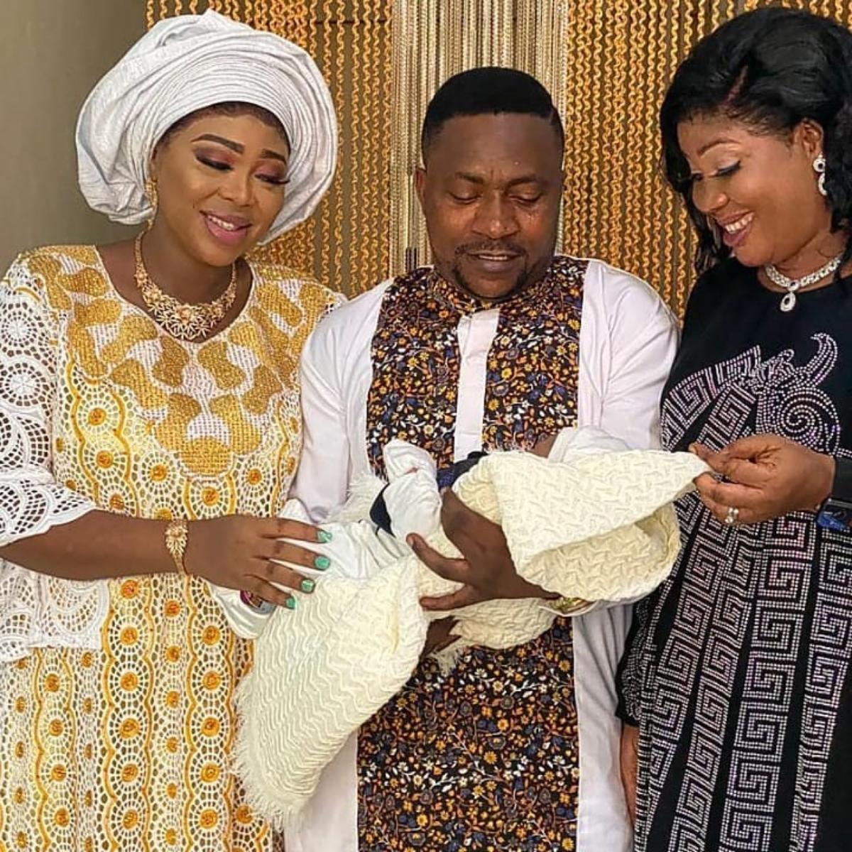 Segun Ogungbe And Wives Christen Their Son Obafemi