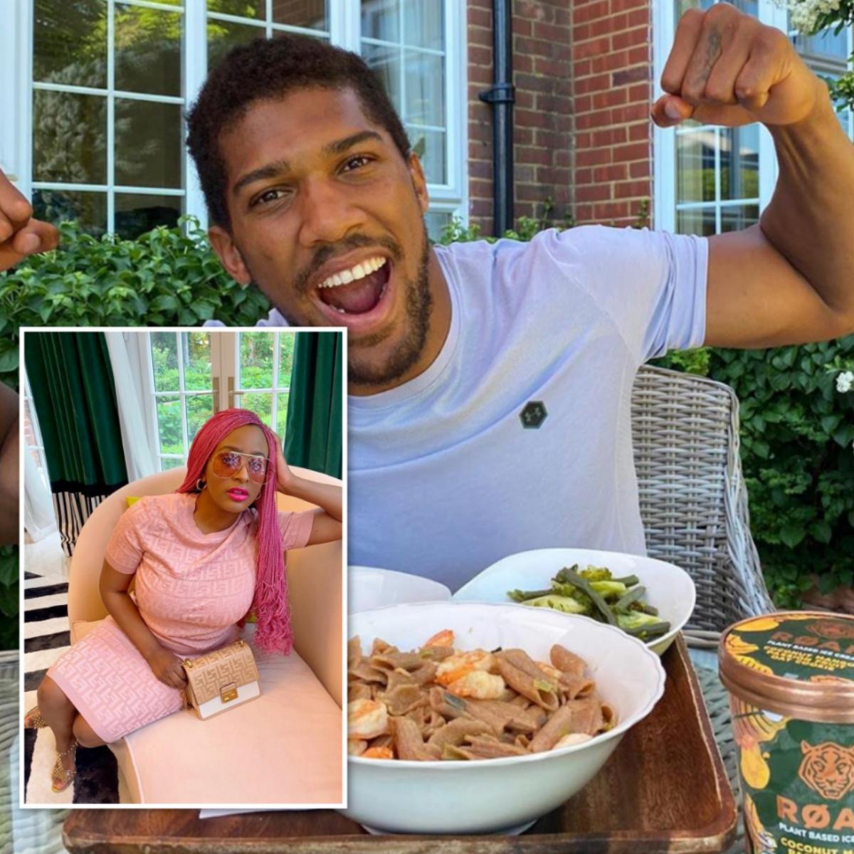 Anthony Joshua Vegan Gelato DJ Cuppy Blasted