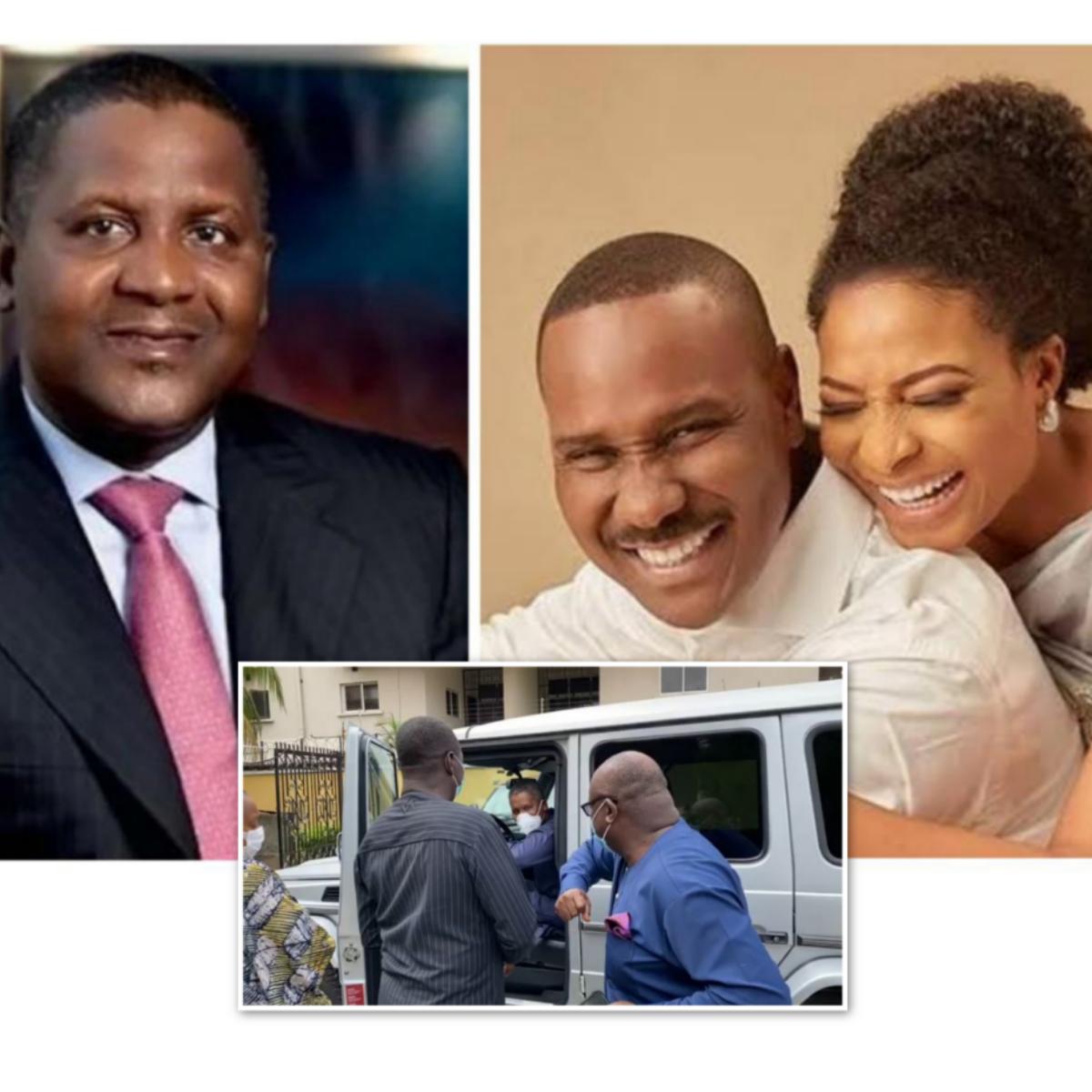 Aliko Dangote Drives His G Wagon Condolence Visit Ituah Ighodalo Ibidun