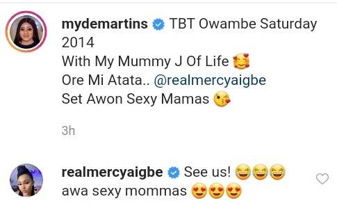 Mide Martins And Mercy Aigbe 2014 Owambe Throwback Photo (2)