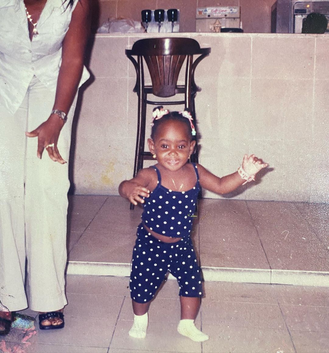 Mercy Aigbe Daughter Michelle Gentry Throwback First Step