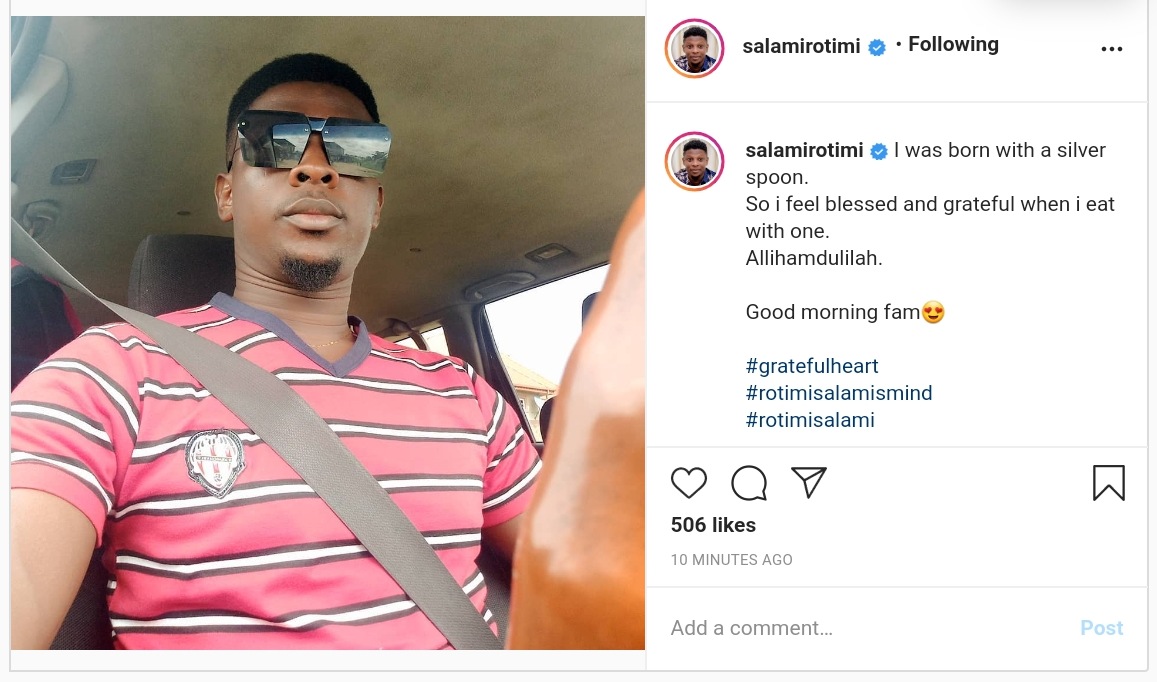 Rotimi Salami Born With Silver Spoon (2)