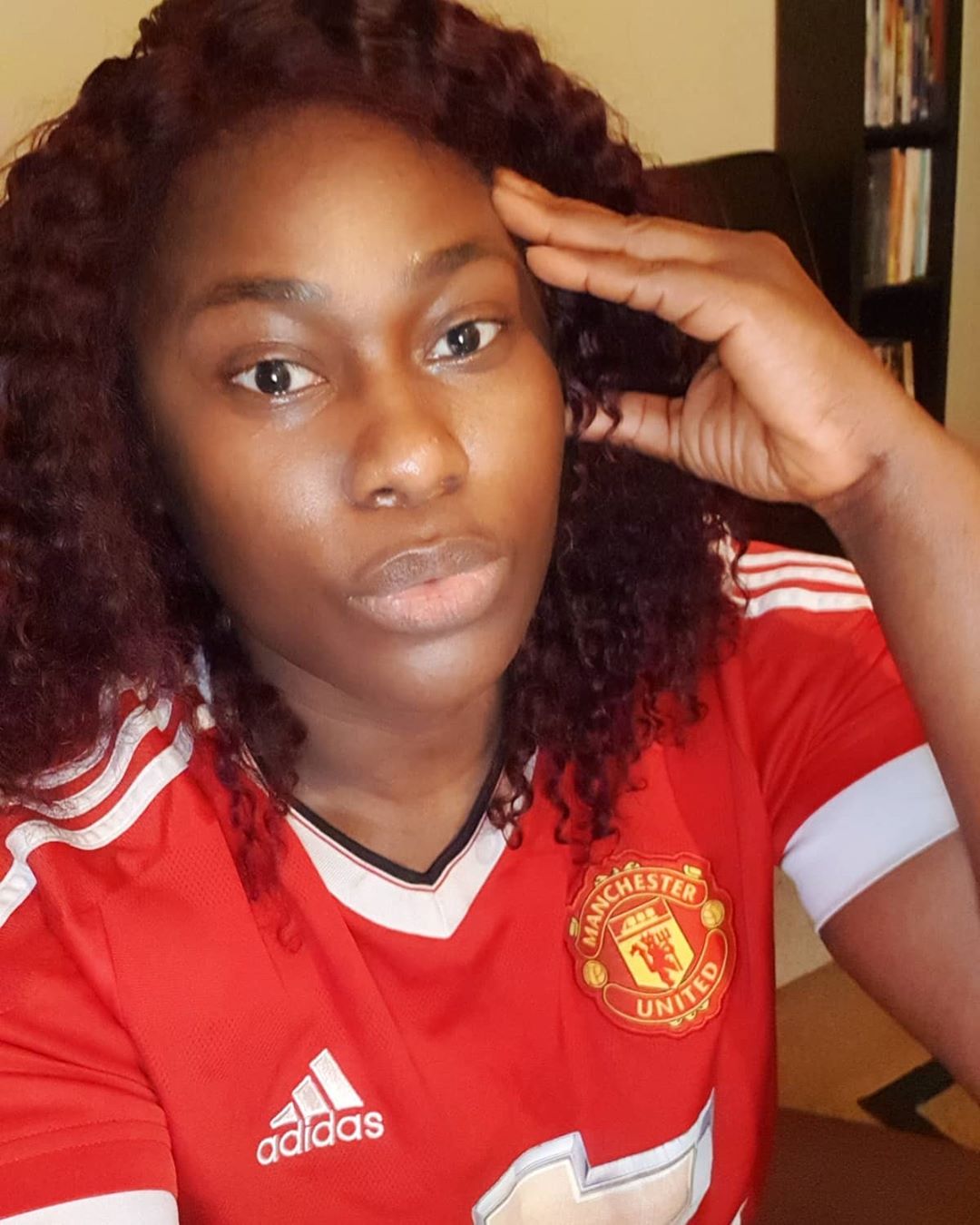 Uche Jombo Manchester United Jersey (2) Amebo Book