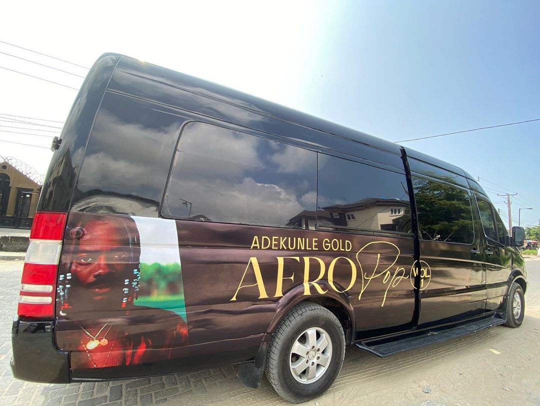 Adekunle Gold Music Van Interior (8) Amebo Book