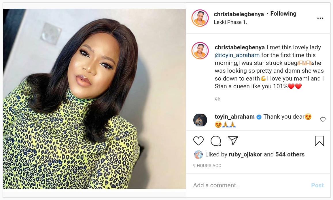 Christabel Egbenya Meets Toyin Abraham For First Time (2)