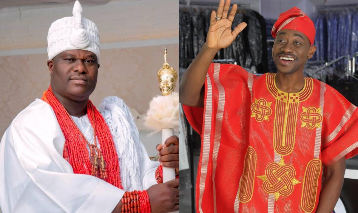 Lateef Adedimeji Meets Ooni of Ife - Amebo Book