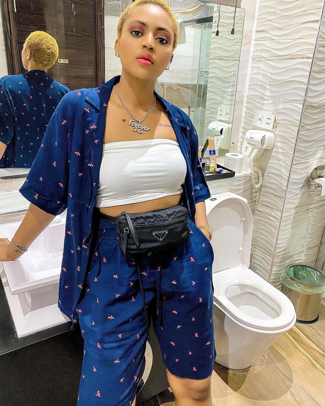 Regina Daniels Bathroom (3) Amebo Book