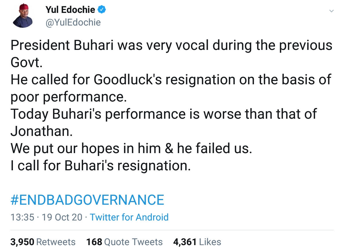 President Buhari's Resignation Yul Edochie (2) Amebo Book