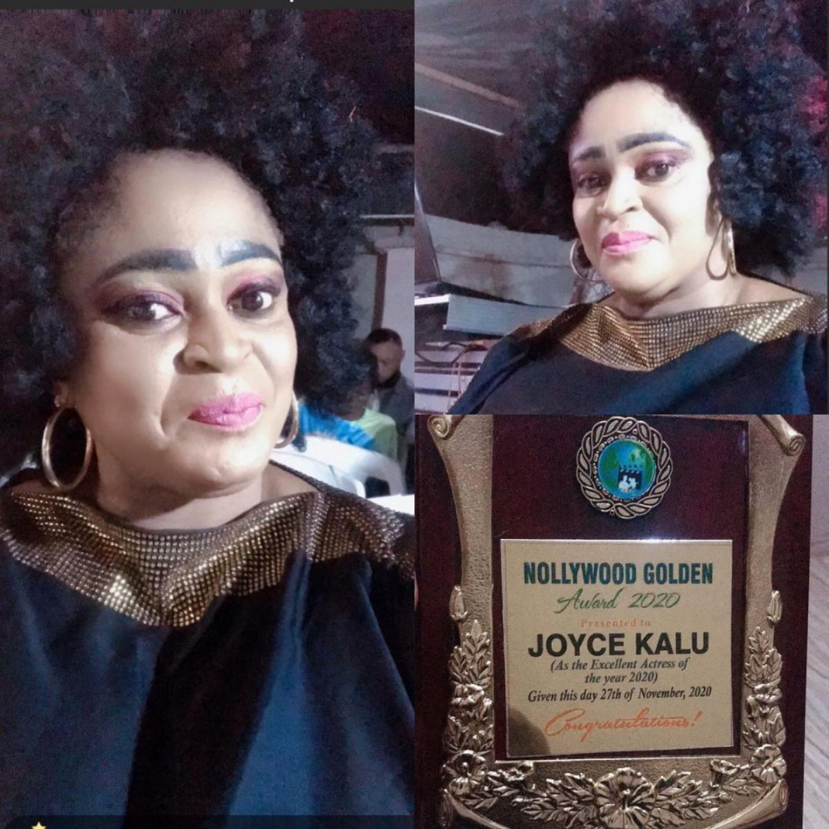 Joyce Kalu Excellent Actress of the year 2020 Award