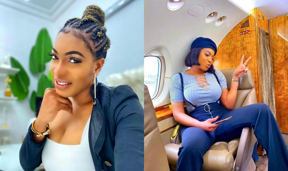 Chika Ike Private Jet Ned Nwoko - Amebo Book