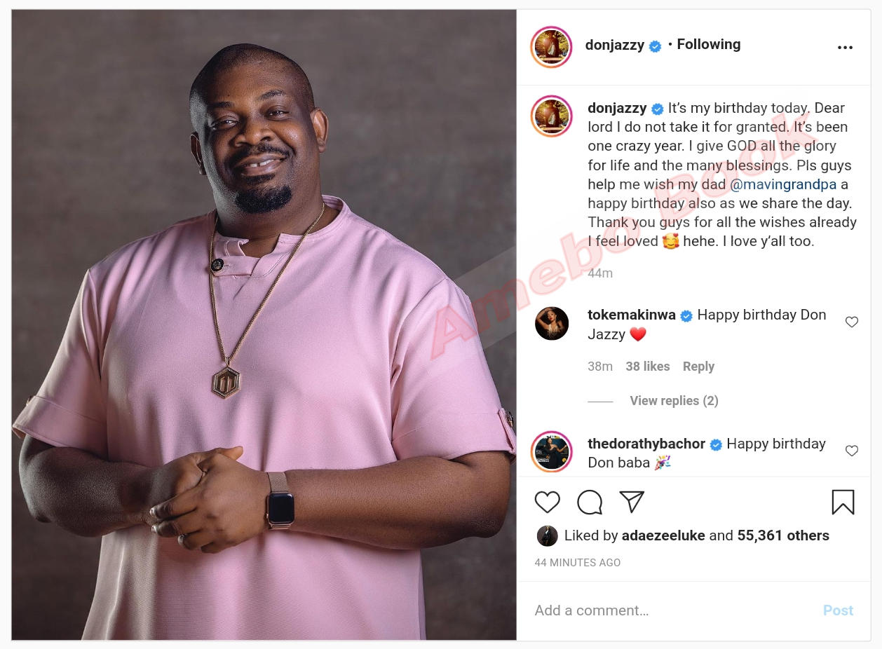 Don Jazzy 38th Birthday - Amebo Book