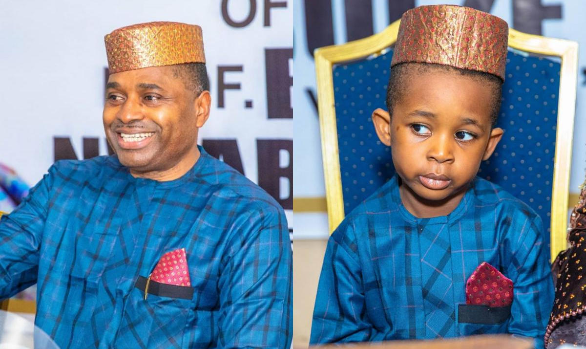 Kenneth Okonkwo Son Kenechukwu Matching Outfits