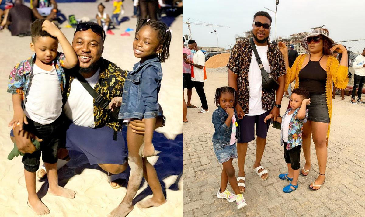 Nosa Rex Wife And Kids Beach - Amebo Book