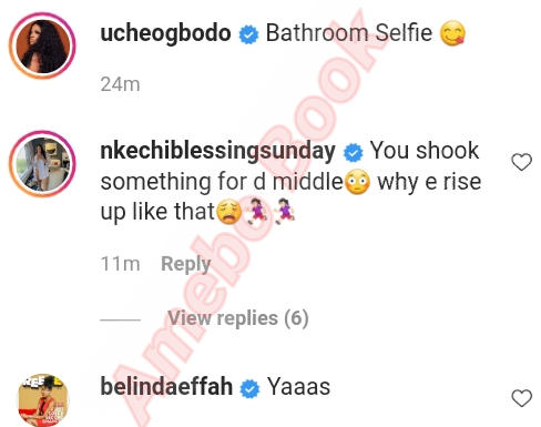 Uche Ogbodo Bathroom Selfie (3) Amebo Book