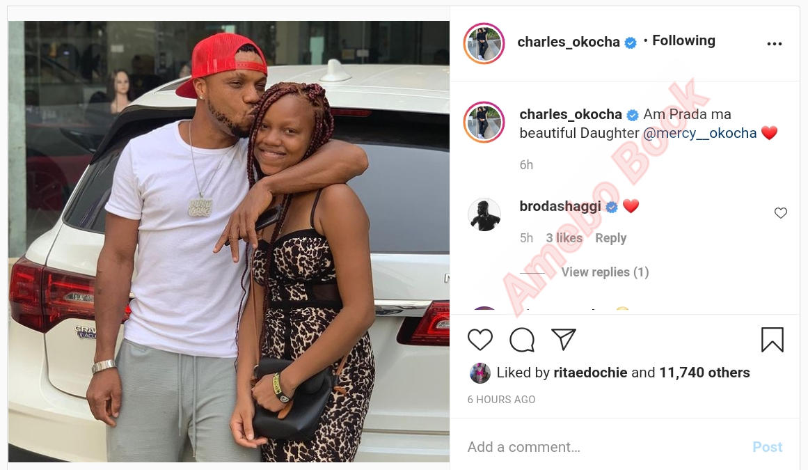 Charles Okocha Proud Of Daughter Amebo Book