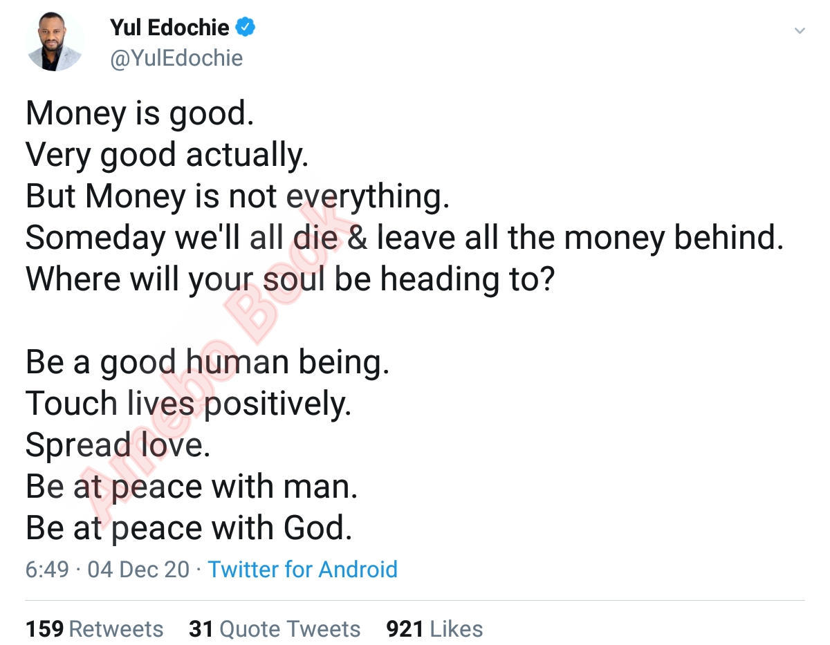 Money Good But Not Everything Yul Edochie (2)