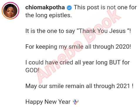Chioma Akpotha Could Have Cried All Year Long BUT For GOD (3)