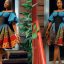 Ini Edo Hand Beaded Ankara Bandage Outfit - Amebo Book