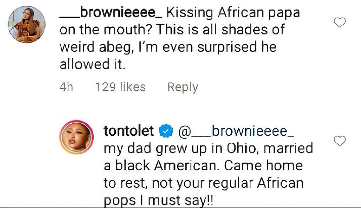 K issing African Father On The Mouth Tonto Dikeh (2)